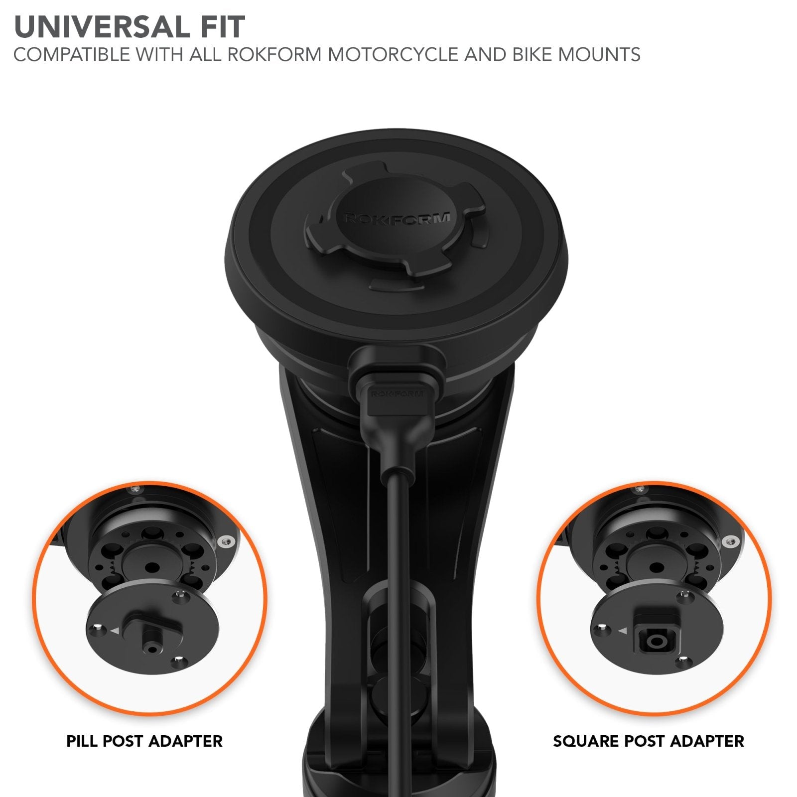 Motorcycle Mount Charging Head